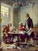 Jean Leon Gerome Ferris Writing the Declaration of Independence Germany oil painting artist